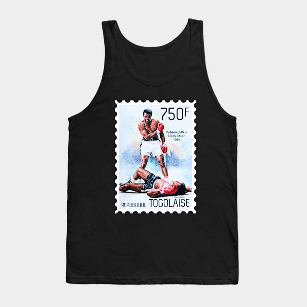 Muhammad Ali Postage Stamp Tank Top by VintCam